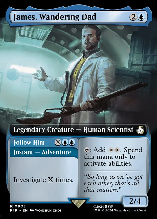 James, Wandering Dad (Extended Art) (Surge Foil)