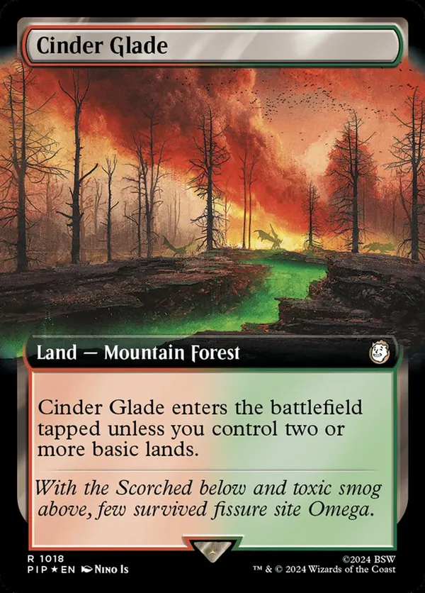 Cinder Glade (Extended Art) (Surge Foil)