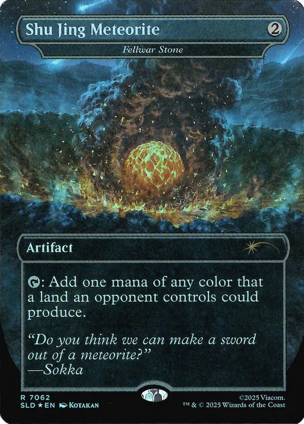 Shu Jing Meteorite - Fellwar Stone (Rainbow Foil)