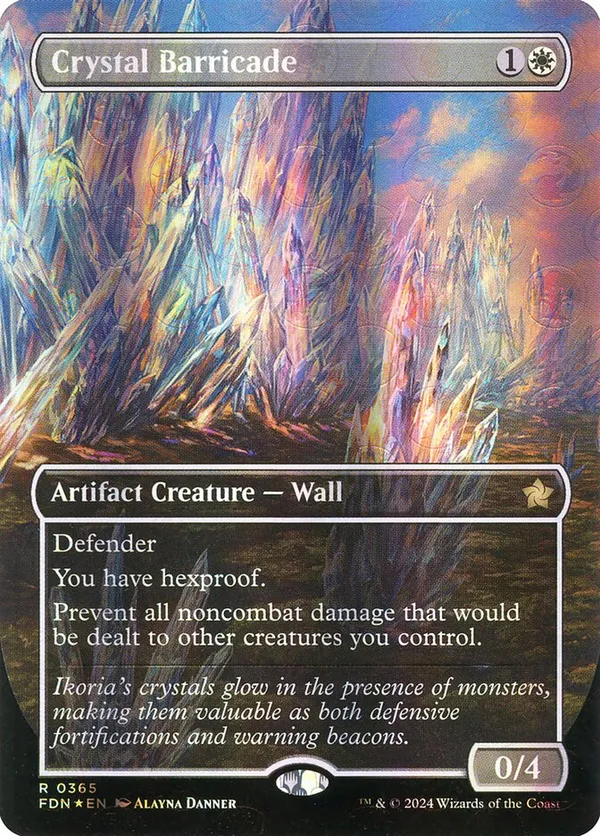 Crystal Barricade (Borderless) (Mana Foil)
