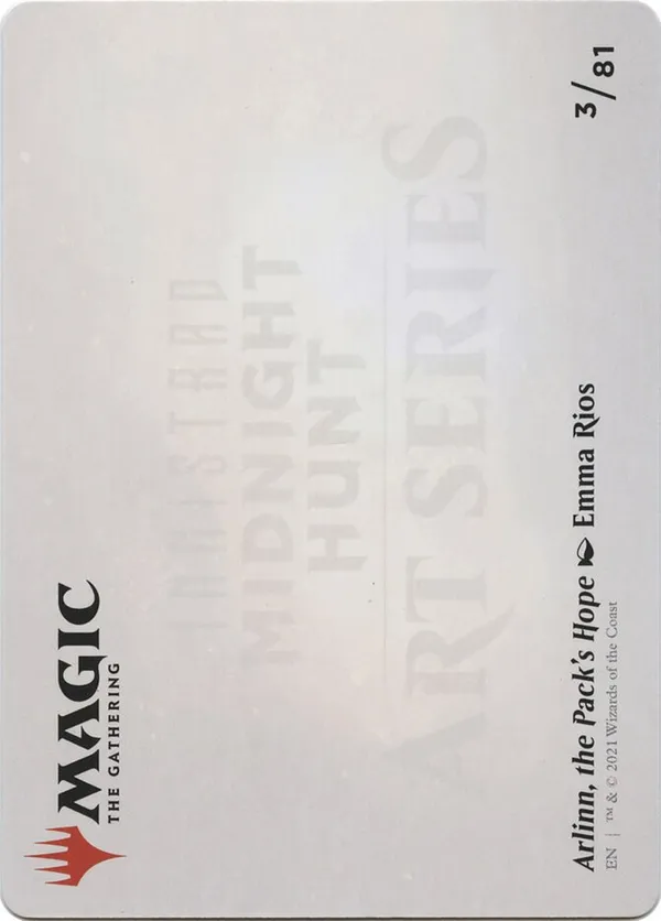 Arlinn, the Pack's Hope Art Card (03/81)