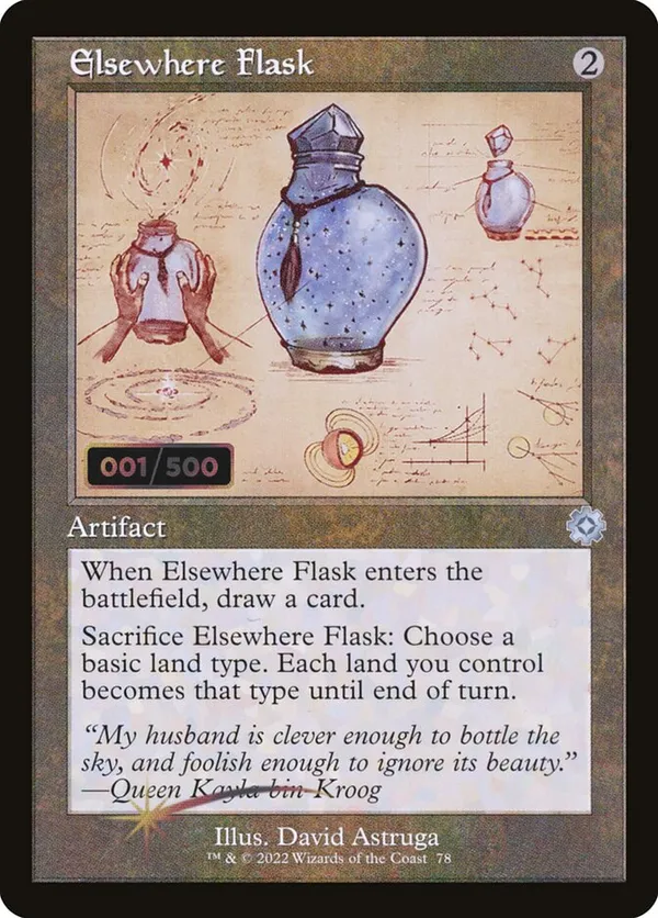 Elsewhere Flask (Schematic) (Serial Numbered)