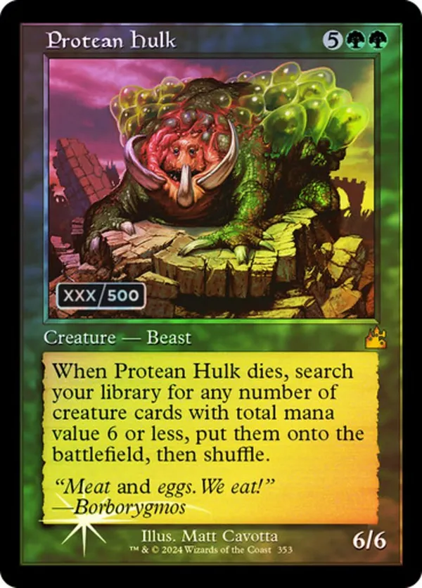 Protean Hulk (Retro Frame) (Serial Numbered)