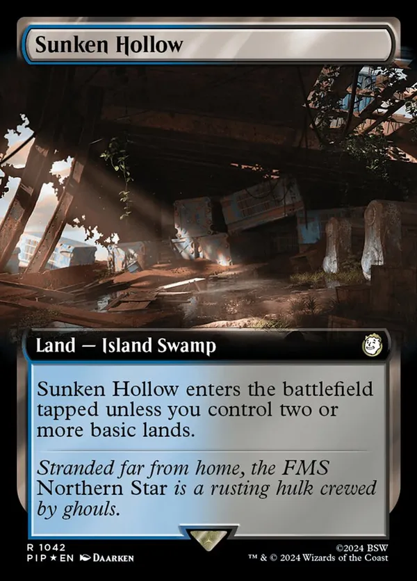 Sunken Hollow (Extended Art) (Surge Foil)