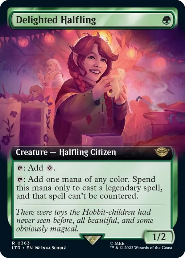 Delighted Halfling (Extended Art)