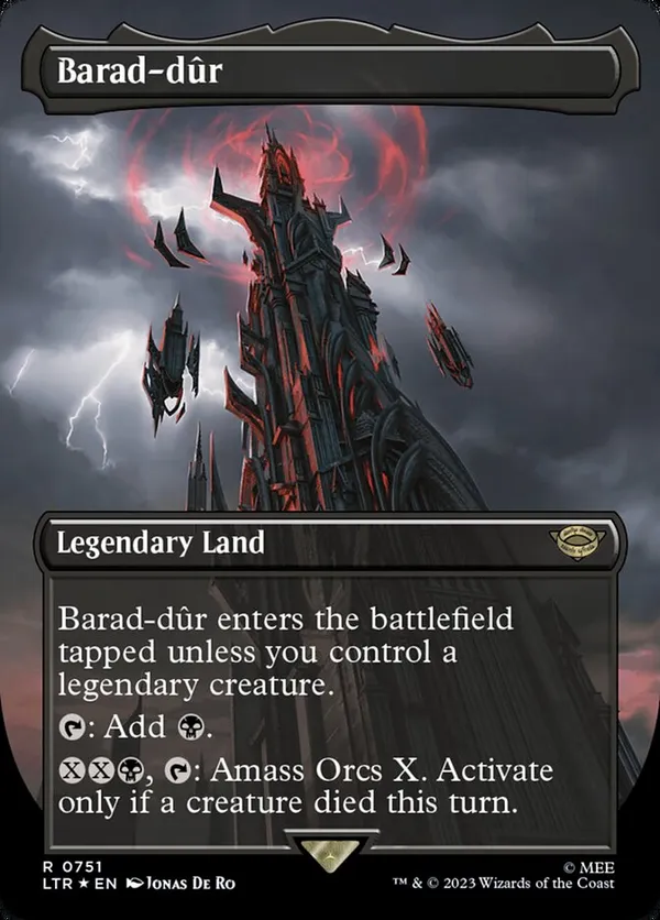 Barad-dur (0751) (Borderless) (Surge Foil)