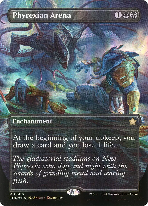Phyrexian Arena (Borderless) (Mana Foil)