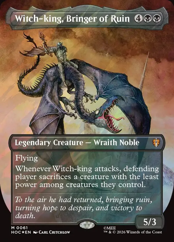 Witch-king, Bringer of Ruin (Borderless) (Surge Foil) • The Hobbit