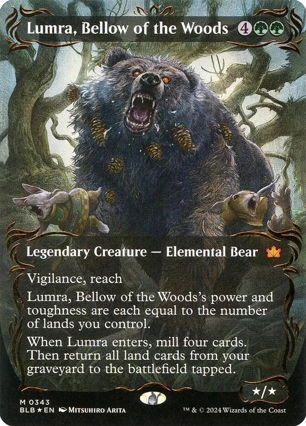 森の轟き、ルムラ レイズドfoil BLB MTG レイズドFOIL)森の轟き、ルムラ/Lumra, Bellow of the Woods《日本語