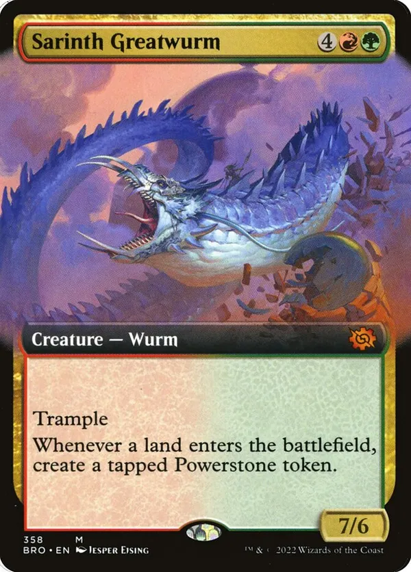 Sarinth Greatwurm (Extended Art)