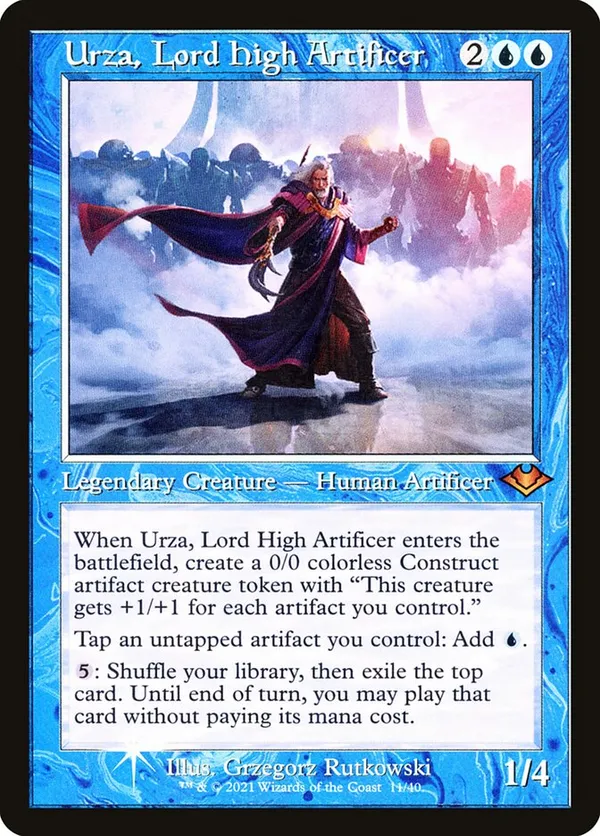 Urza, Lord High Artificer (Retro Frame) (Foil Etched) • Modern