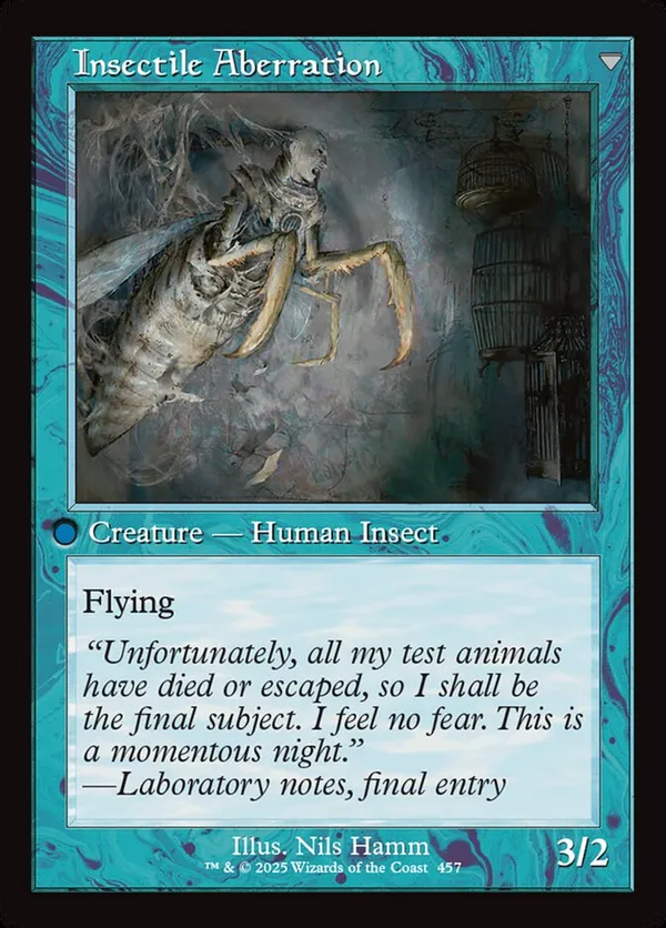 Delver of Secrets // Insectile Aberration (Retro Frame)