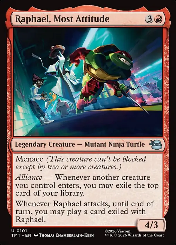 Raphael, Ninja Destroyer ヘッドライナー mtg Raphael, Ninja Destroyer | Teenage Mutant Ninja Turtles | Star