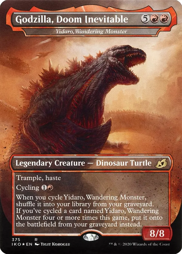 mtg ikoria all godzilla cards Magic: The Gathering Secret Lair: Lair of Behemoths Lands : Toys & Games frame cards MTG: Magic The Gathering/Ikoria: Lair