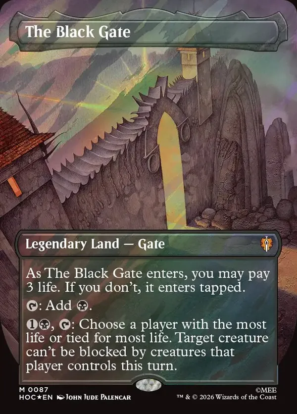 The Black Gate (Borderless) (Surge Foil) • The Hobbit: Eternal