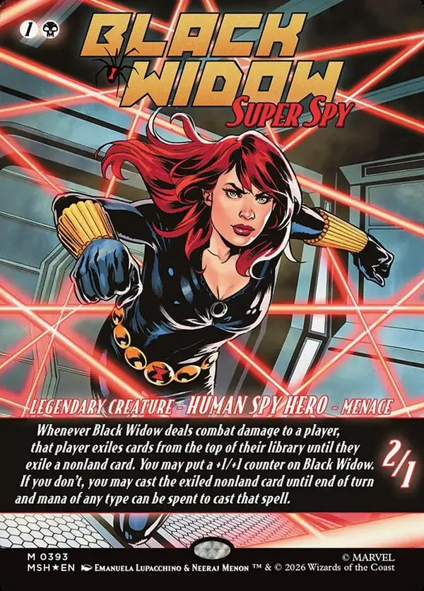 Black Widow, Super Spy (Borderless) (0393) • Marvel Super Heroes