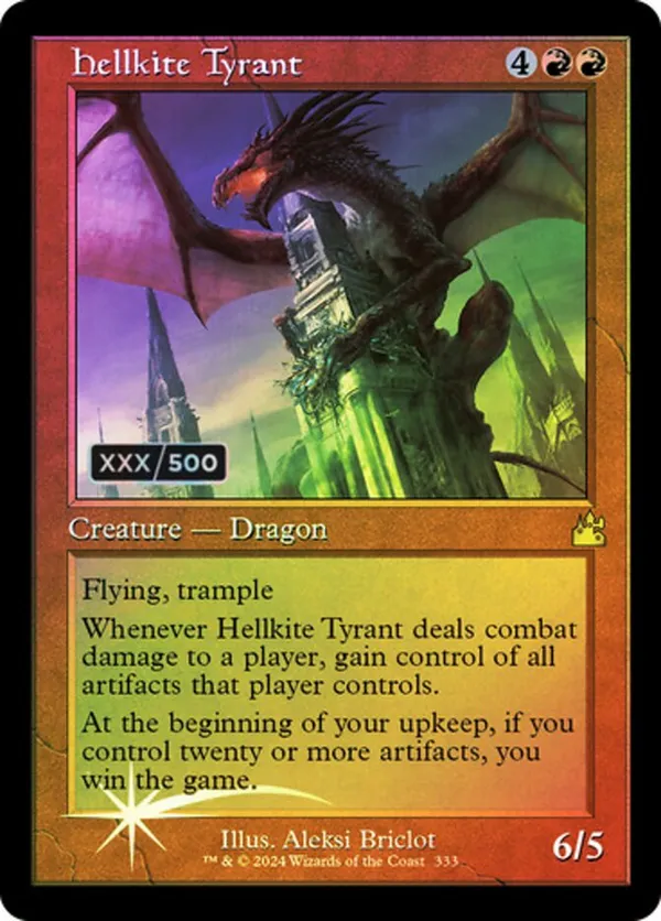 Hellkite Tyrant (Retro Frame) (Serial Numbered)