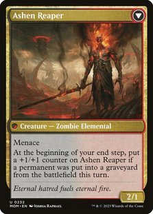Flipped card