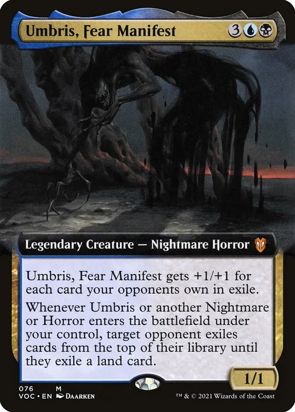 manifest mtg cards Umbris, Fear Manifest (Confetti Foil) [Secret Lair Drop Series] main image 1