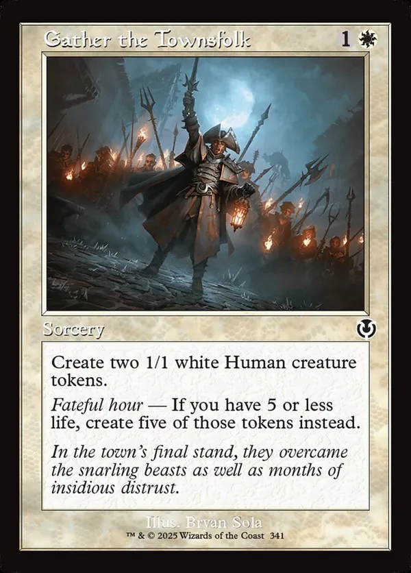 Gather the Townsfolk (Retro Frame)  Innistrad Remastered (INR) #341