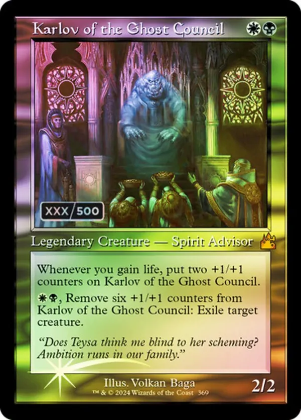 Karlov of the Ghost Council (Retro Frame) (Serial Numbered)