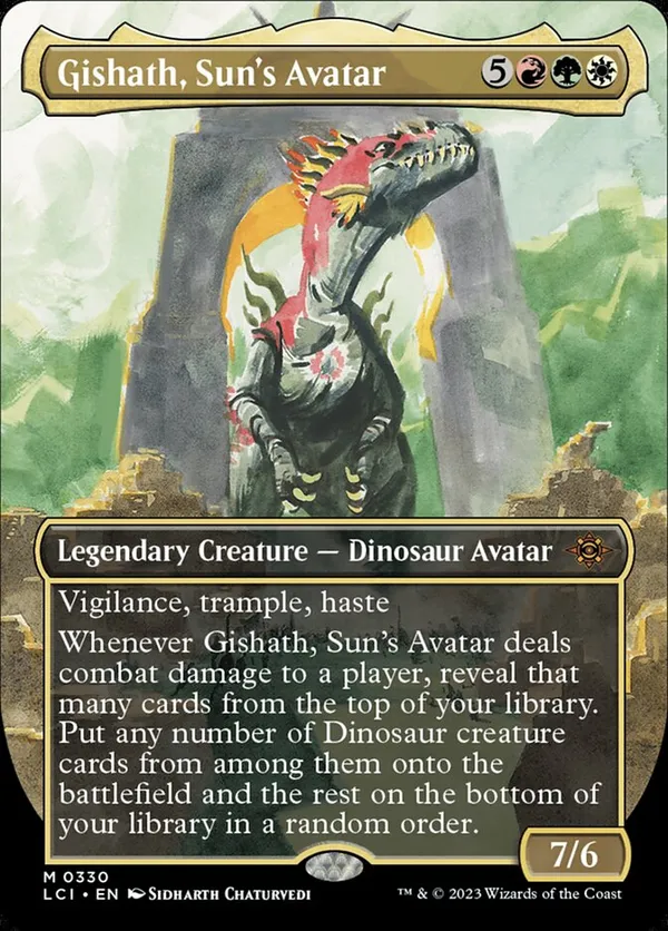 Ghalta, Stampede Tyrant Art Card • Art Series: The Lost Caverns of