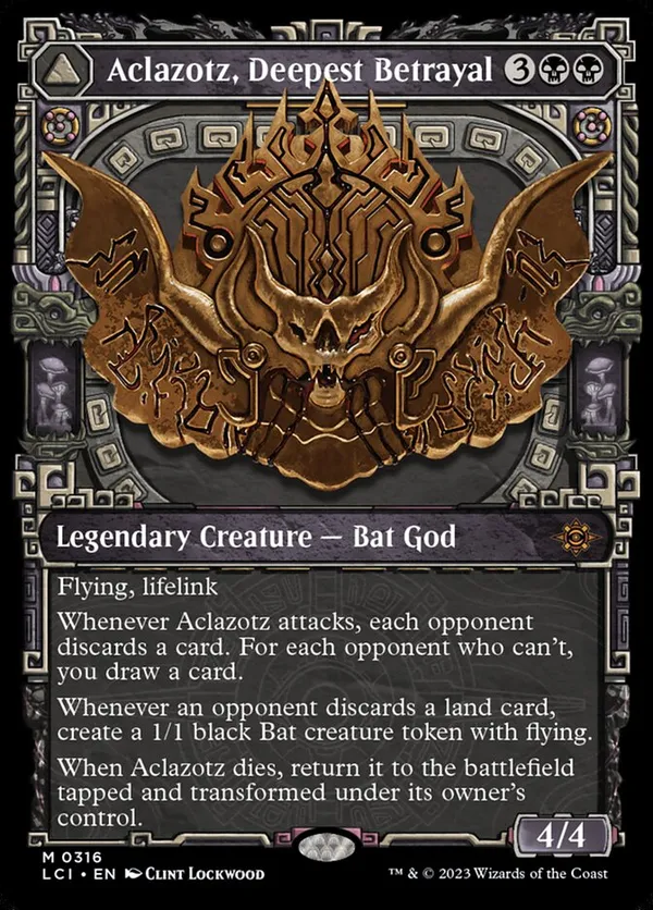 Aclazotz, Deepest Betrayal (Showcase) The Lost Caverns of Ixalan (LCI) #316 Aclazotz, Deepest Betrayal (Showcase) The Lost Caverns of Ixalan (LCI) #316