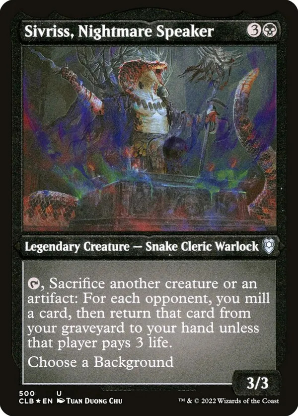 Sivriss, Nightmare Speaker (Etched Foil)
