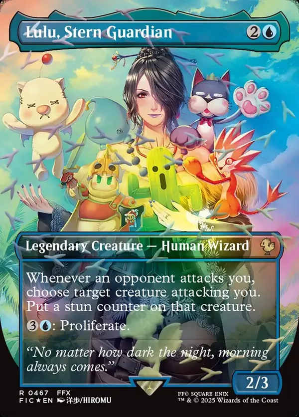 MTG 厳格なガード、ルールー チョコボトラック・foil 英語版 Lulu, Stern Guardian (Borderless) (Chocobo Track Foil) • Commander