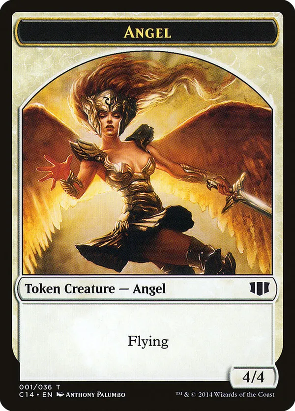 Angel // Cat Double-sided Token