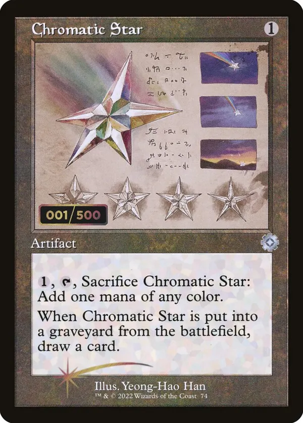 Chromatic Star (Schematic) (Serial Numbered)