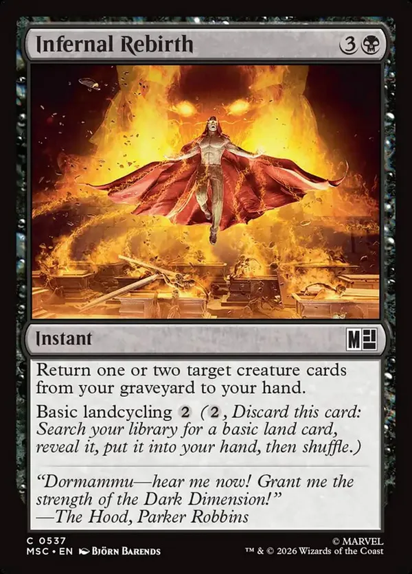Infernal Rebirth • Commander: Marvel Super Heroes (MSC) #537