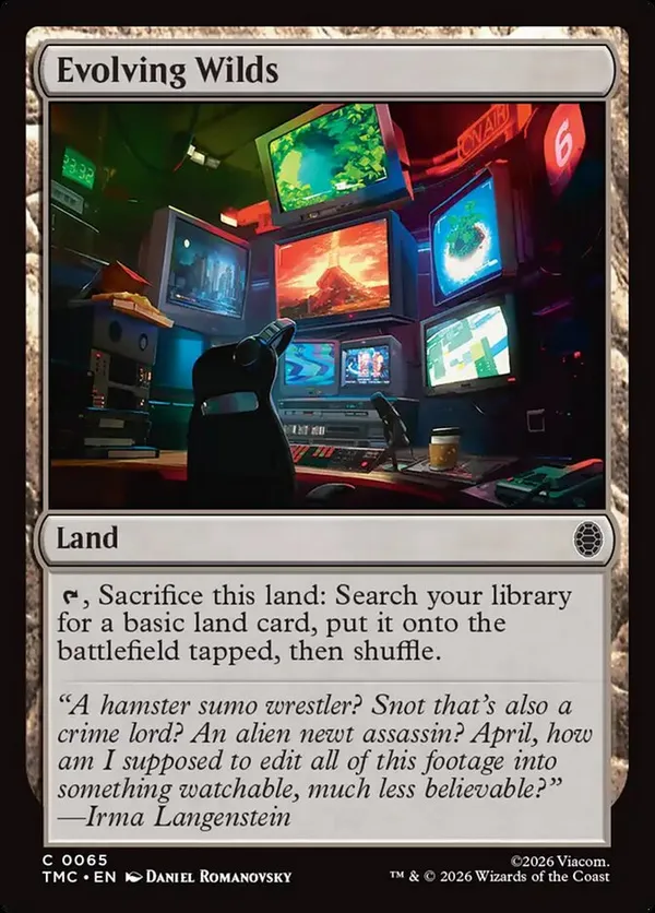 Evolving Wilds (Surge Foil) • Commander: Teenage Mutant Ninja