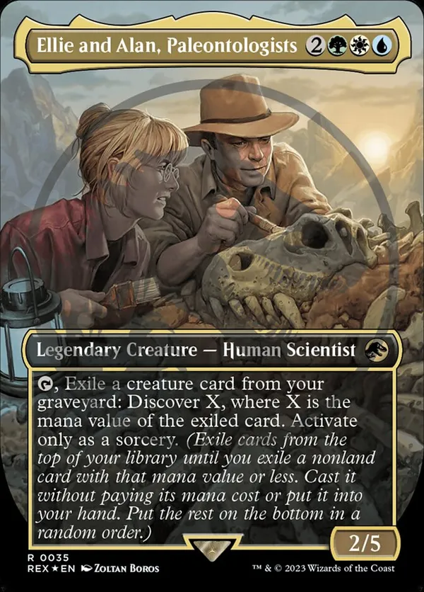 Ellie and Alan, Paleontologists (Borderless) (Emblem)