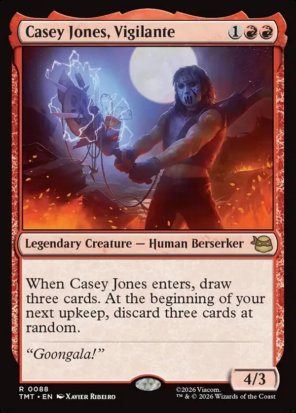 Casey Jones, Back Alley Brute (Surge Foil) • Commander: Teenage