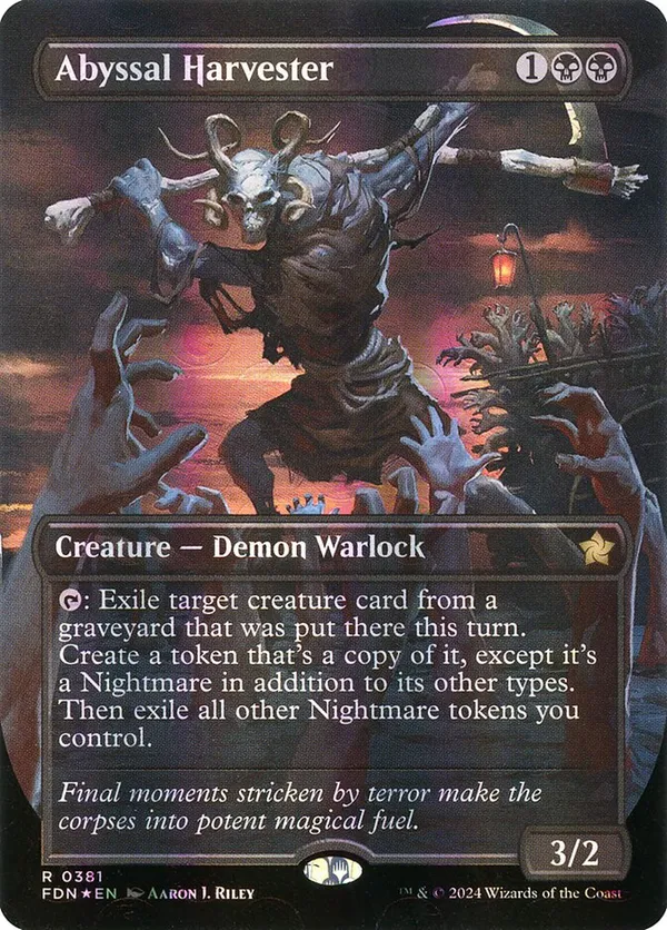 Abyssal Harvester (Borderless) (Mana Foil)