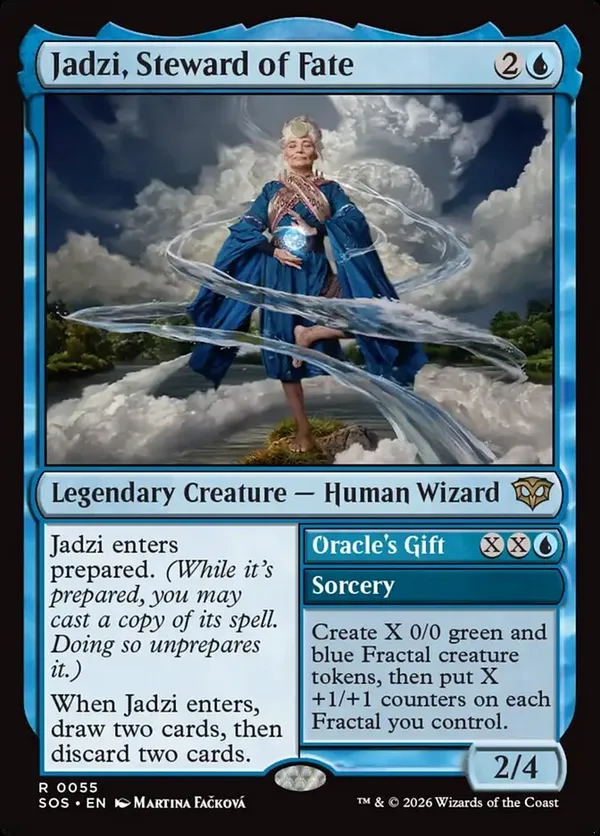 MTG 欺瞞　幽愁　セット　タッツミー Jadzi, Steward of Fate • Secrets of Strixhaven (SOS) #55