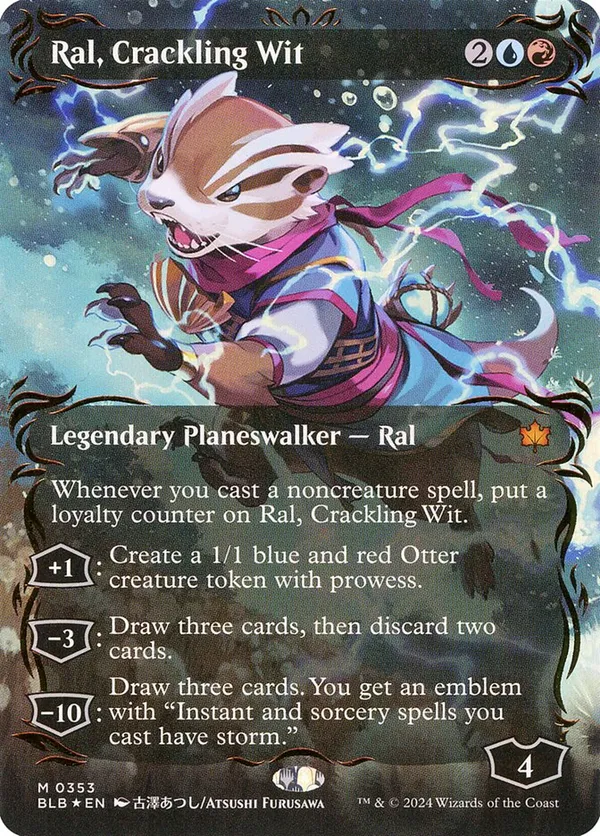 Ral, Crackling Wit (Borderless) (Raised Foil)