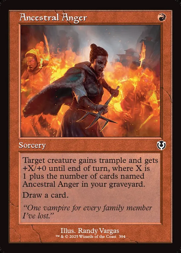Ancestral Anger (Retro Frame)  Innistrad Remastered (INR) #394