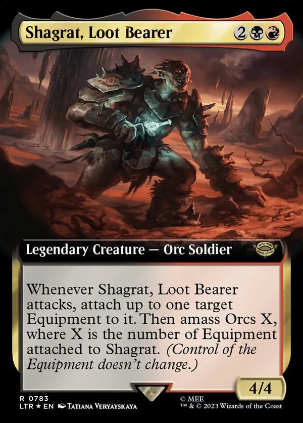 Shagrat, Loot Bearer (Extended Art) (Surge Foil)