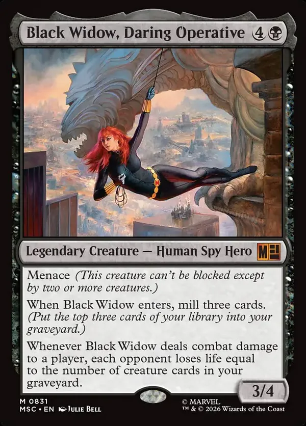 Black Widow, Daring Operative • Commander: Marvel Super Heroes