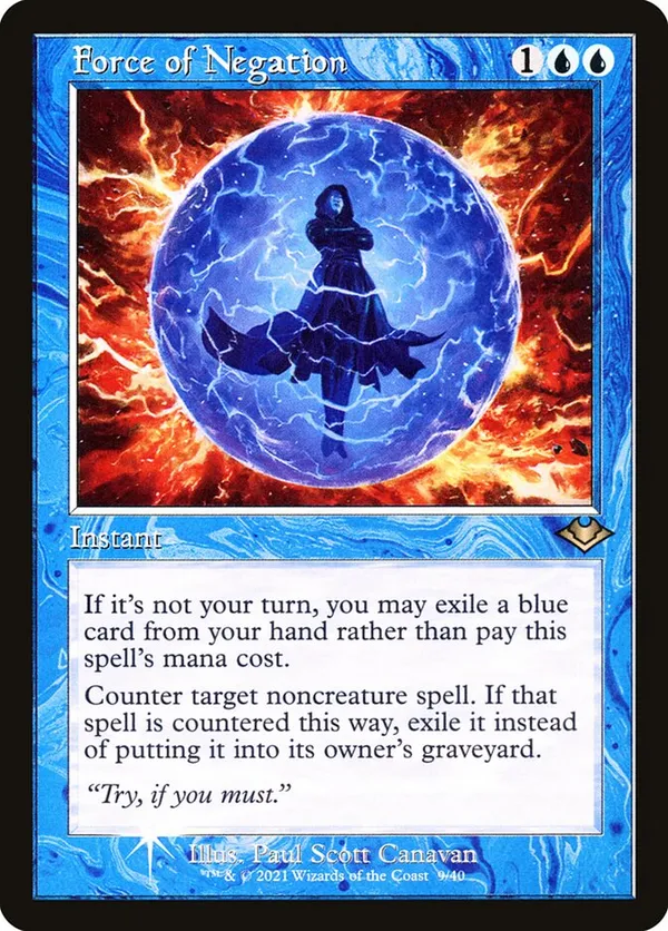 否定の力　Force of Negation 2枚セット Force of Negation (Retro Frame) (Foil Etched) • Modern Horizons 2