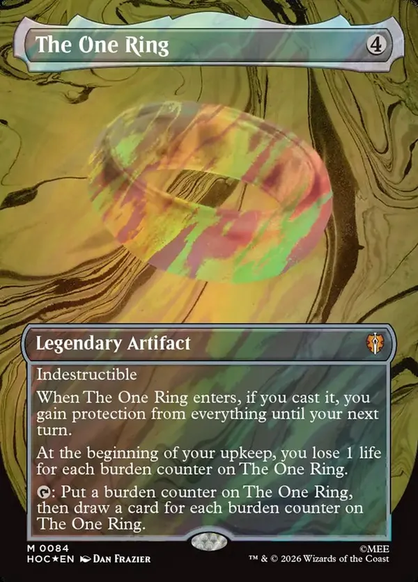 MTG The One Ring サージFoil The One Ring (Borderless) (Surge Foil) • The Hobbit: Eternal-Legal