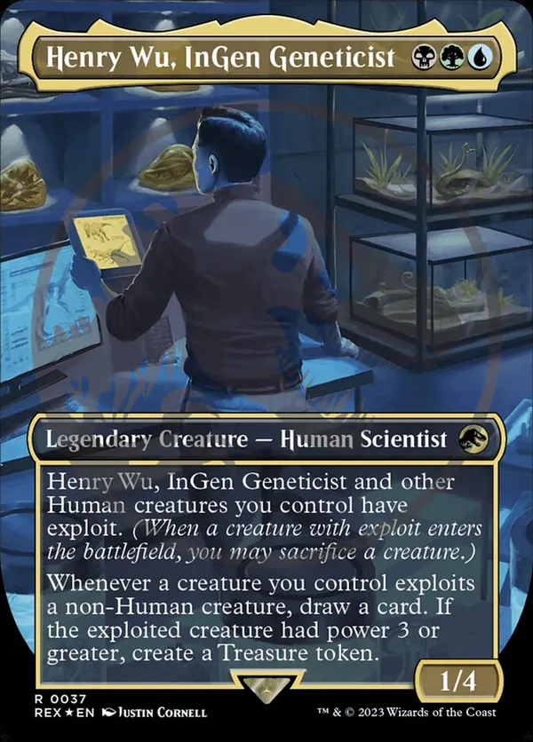 Henry Wu, InGen Geneticist (Borderless) (Emblem)