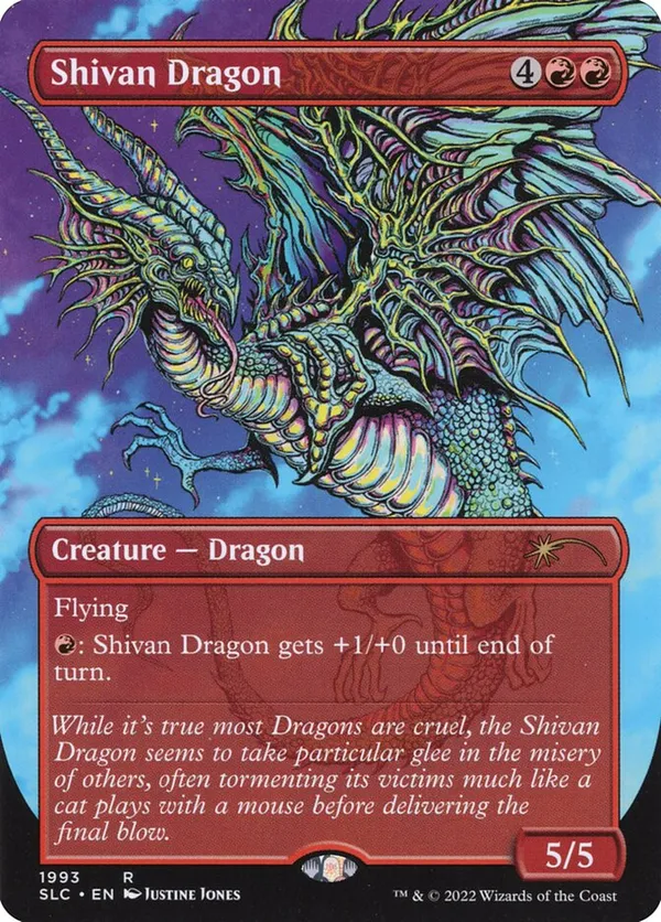 Shivan Dragon (Borderless)
