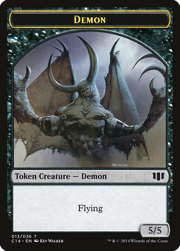 Demon (5/5) // Zombie (Black) Double-sided Token