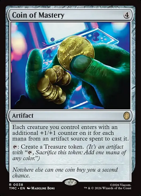 Coin of Mastery (Surge Foil) • Commander: Teenage Mutant Ninja