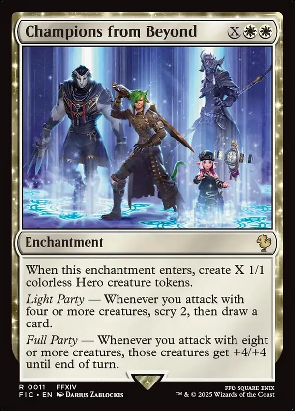 fic cards mtg Champions from Beyond • Commander: Final Fantasy (FIC) #11 I have to fight...to protect the people I love FIC] Protection Magic : r/magicTCG