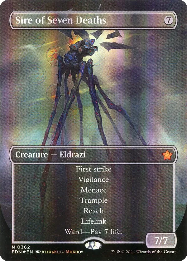 Sire of Seven Deaths (Borderless) (Mana Foil)