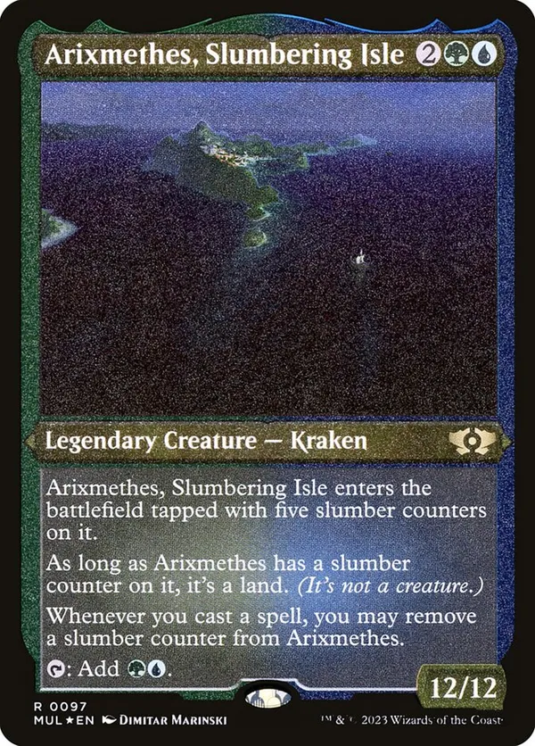 mtg arixmethes commander deck MTG Commander Deck EDH Deck Arixmethes, Slumbering Isle 100 Magic Cards  Custom Deck Simic Powerful Kraken